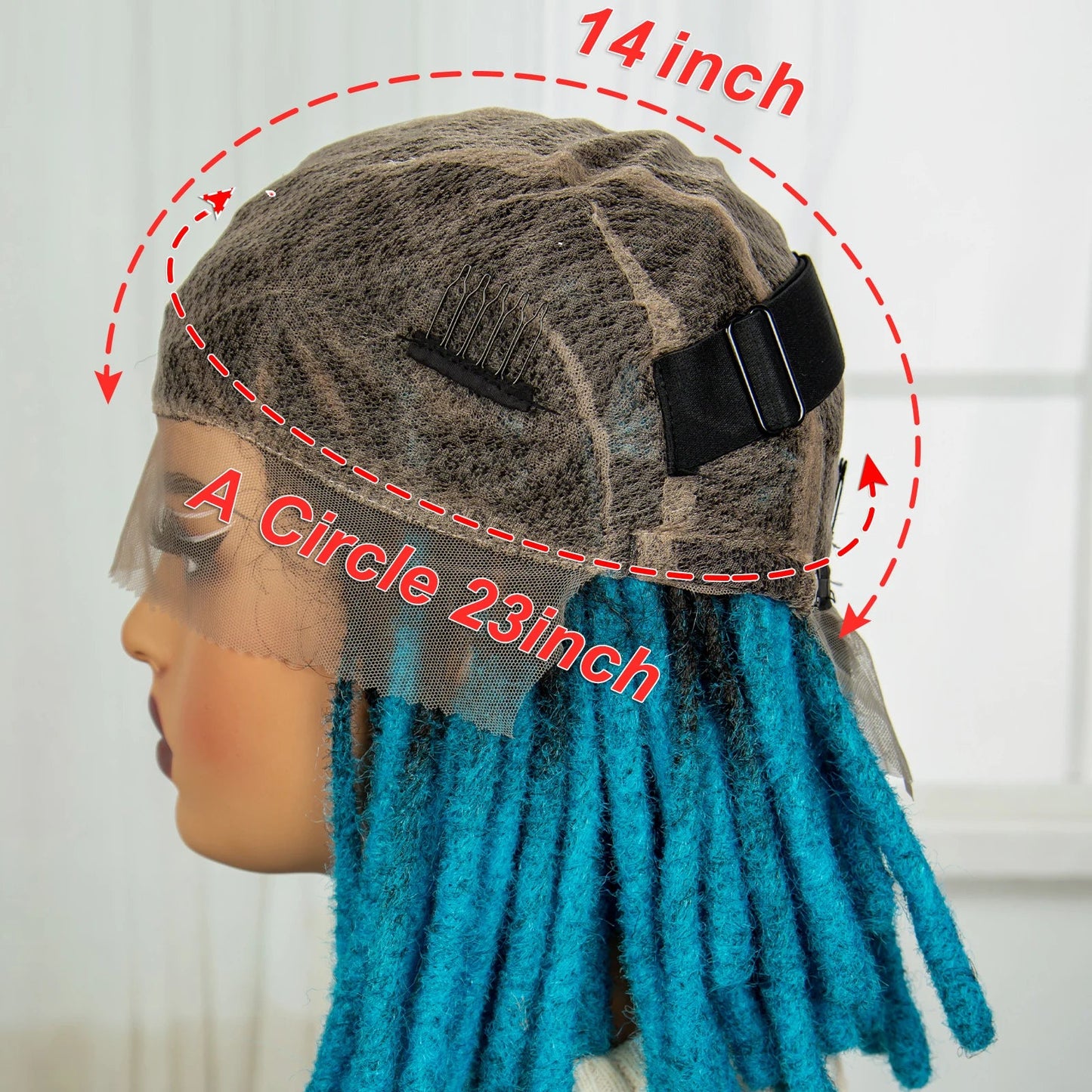 Red Faux Locs & Knotless Braids Wig | Full Lace | Baby Hair | Dreadlock Style