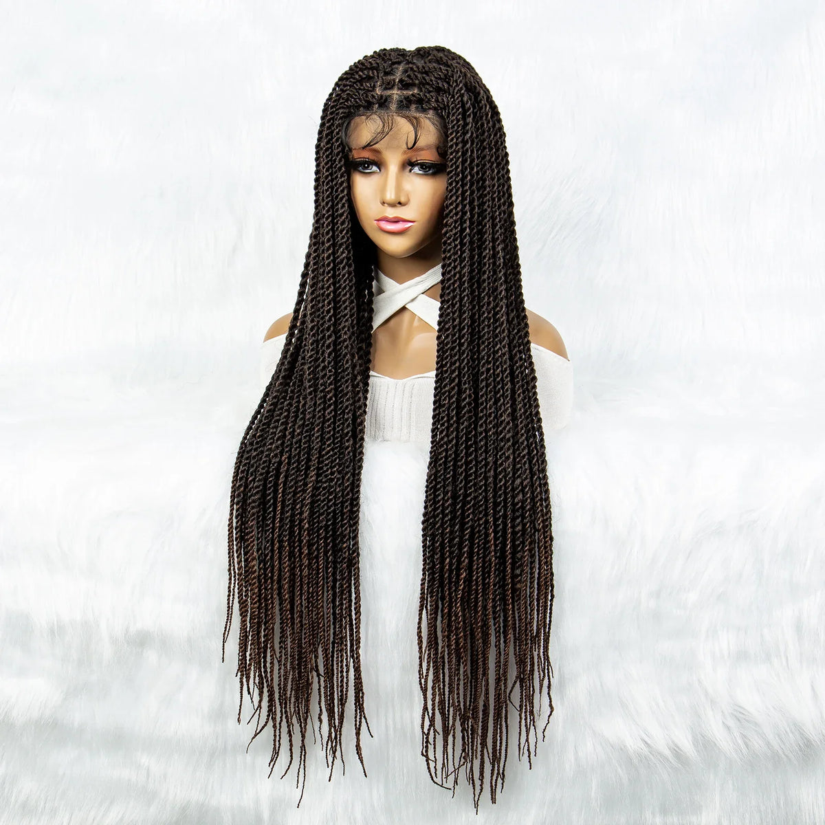 Full Lace Frontal Dreadlocks Wig | Twisted Hair & Baby Hair
