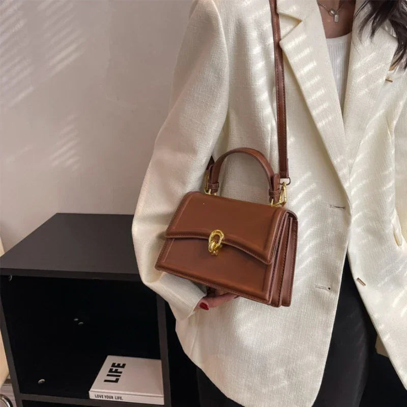 New Small PU Leather Crossbody Bags for Women | Simple Totes Shoulder Bag & Lady Luxury Brand Designer Handbags and Purses