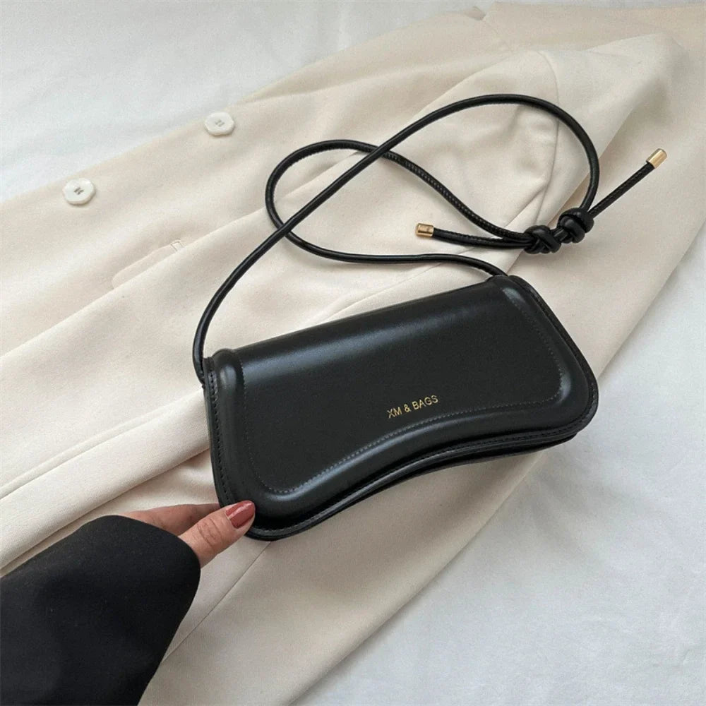 Ladies Shoulder & Crossbody Bags | PU Leather Women's Underarm Bags & Solid Color Small Top-Handle Purse (Female Daily Handbags)