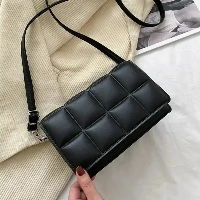 Fashion Brand Designer Women's Shoulder Bag | Small PU Leather Female Crossbody Bag & Trend Classic Handle Handbag
