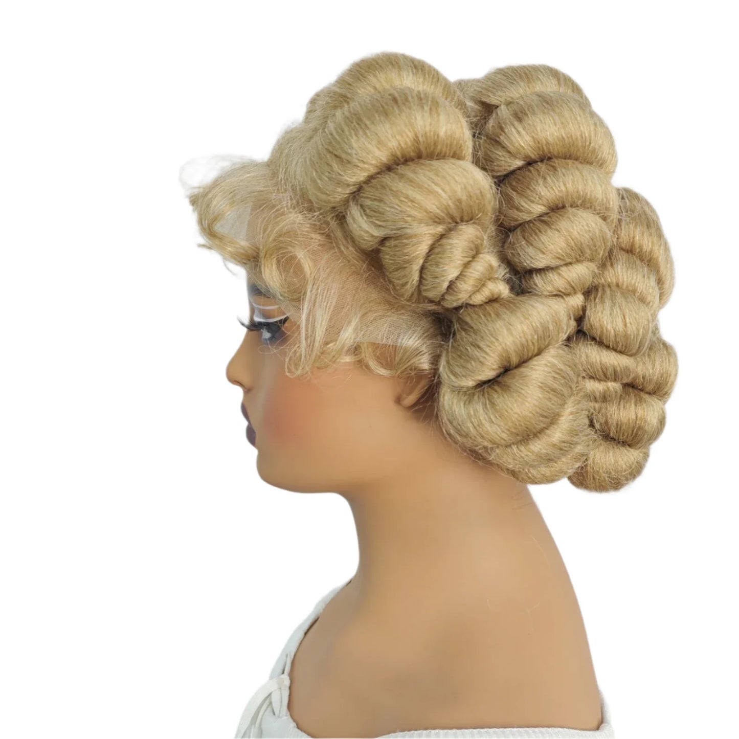 Short Cute Bantu Knotless Braids Wig | Transparent Full Lace | Handmade