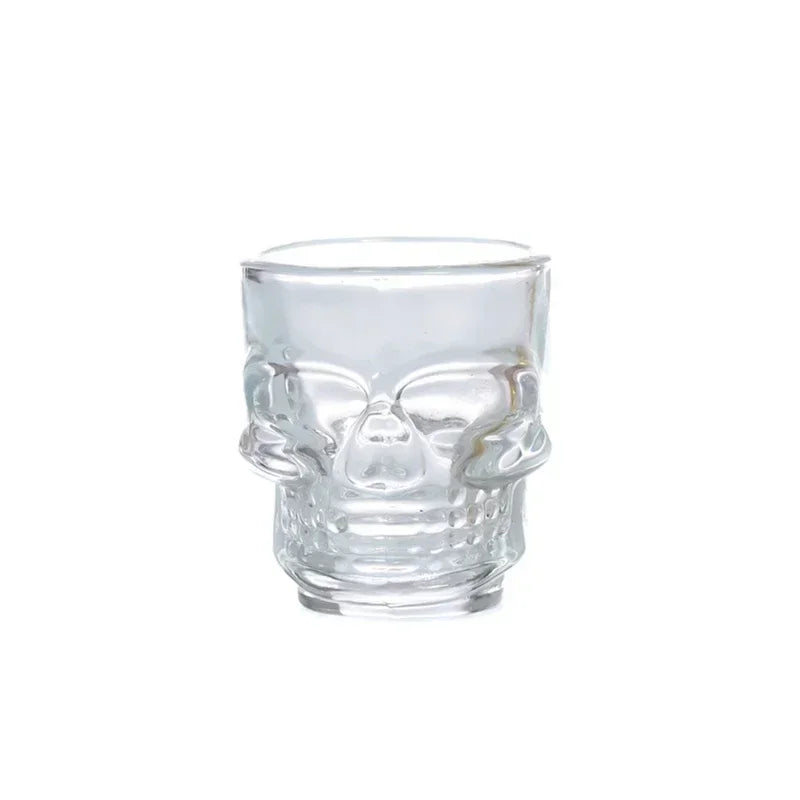 1/2Pcs Skull Head Shot Glass Cup Creative Clear Crystal Wine Cup  Liquor Whisky Vodka Beer Steins for Party Bar Halloween Gifts