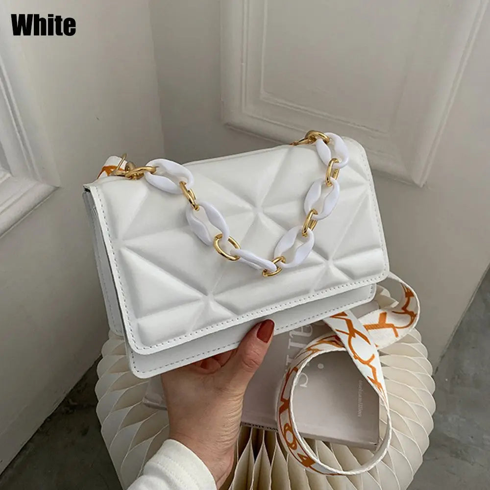 Large Capacity Shoulder Bag Women | Female Fashion Casual Handbags & PU Leather Crossbody Clutch Flap Bag (Streetwear Accessory)