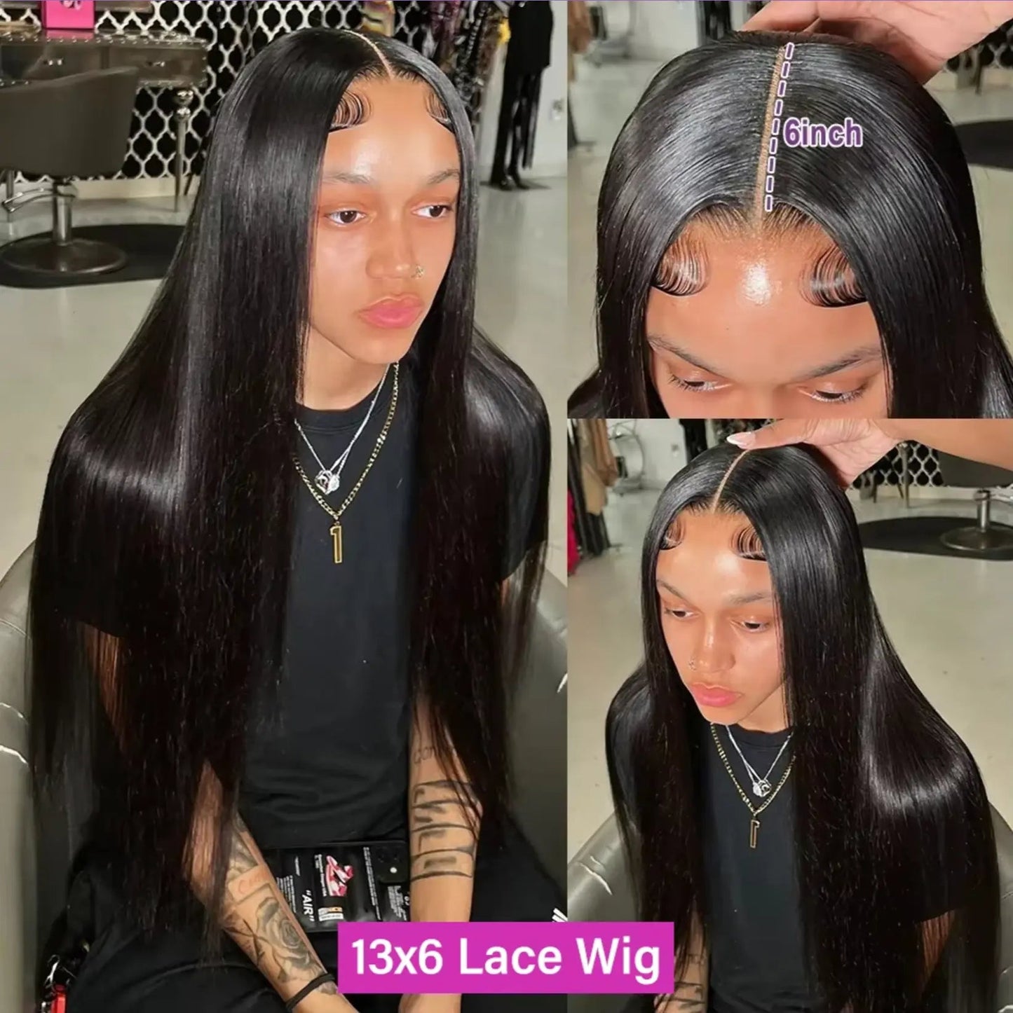 Straight Human Hair | HD Lace Frontal | Glueless | Ready To Wear | Brazilian | Preplucked