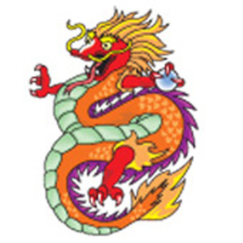 CHINESE DRAGON Temporary Tattoo 1.5x2
