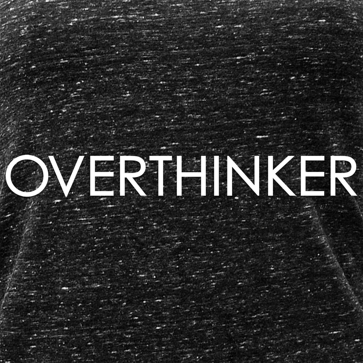 Overthinker Black Gray Cosmic Twist Back Tank Top