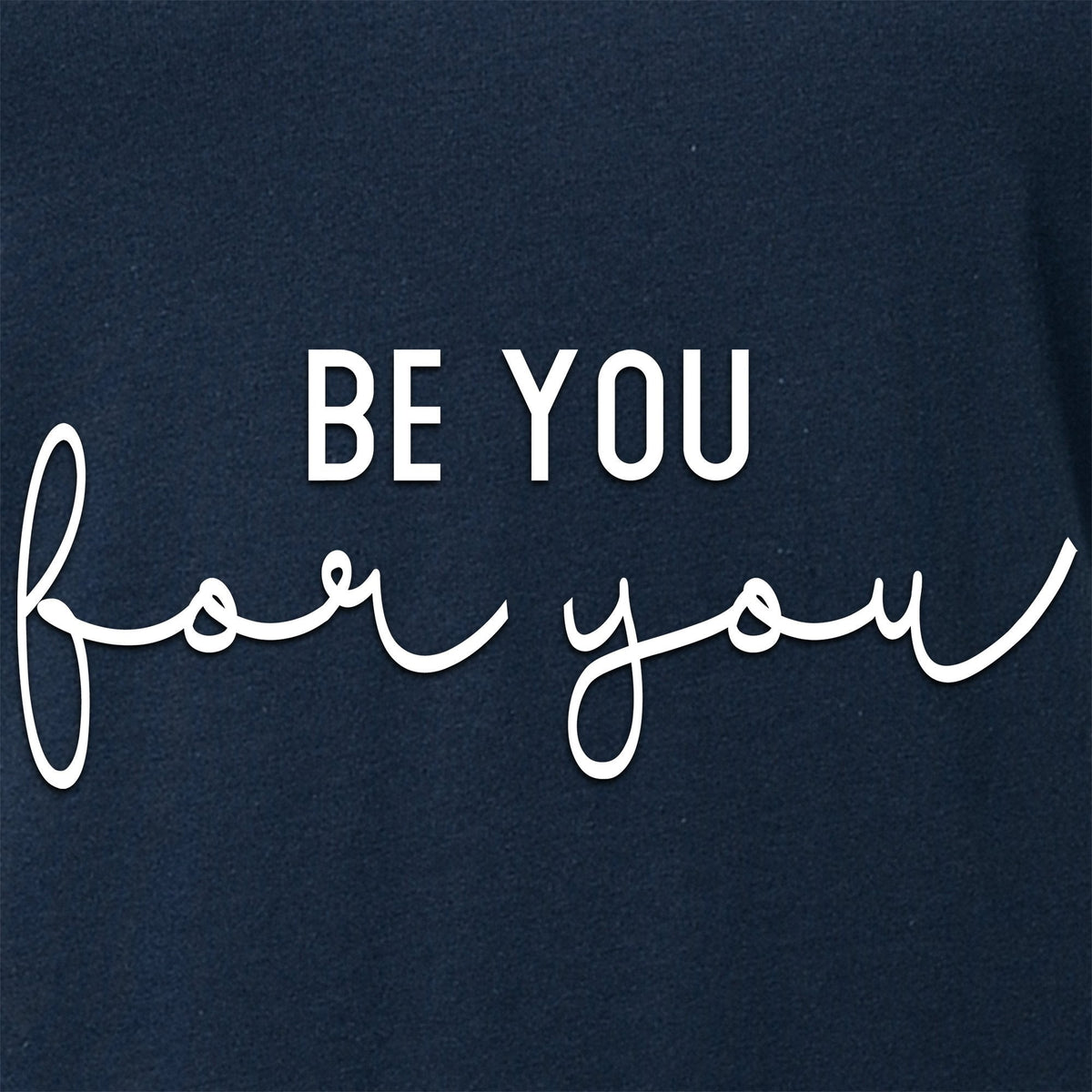 Be You, For You Black Tapered V-Neck Tee Shirt