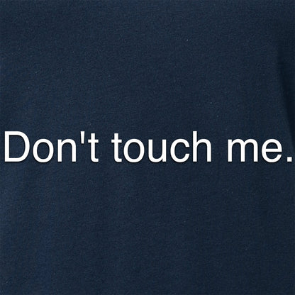 Don't Touch Me Black Tapered V-Neck Tee Shirt