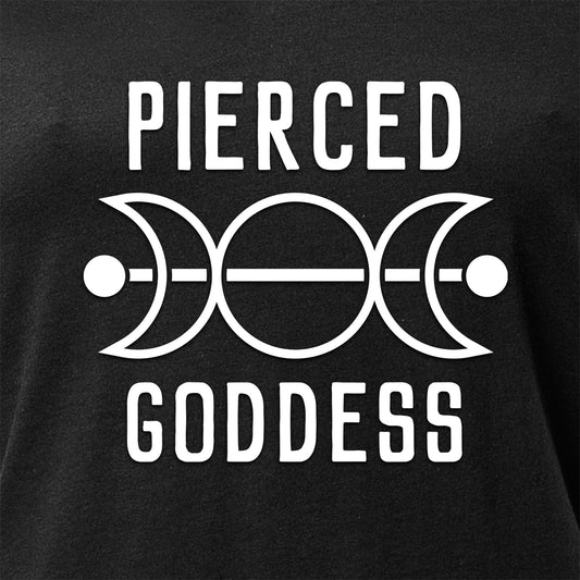 Pierced Goddess Tapered V-Neck Tee Shirt