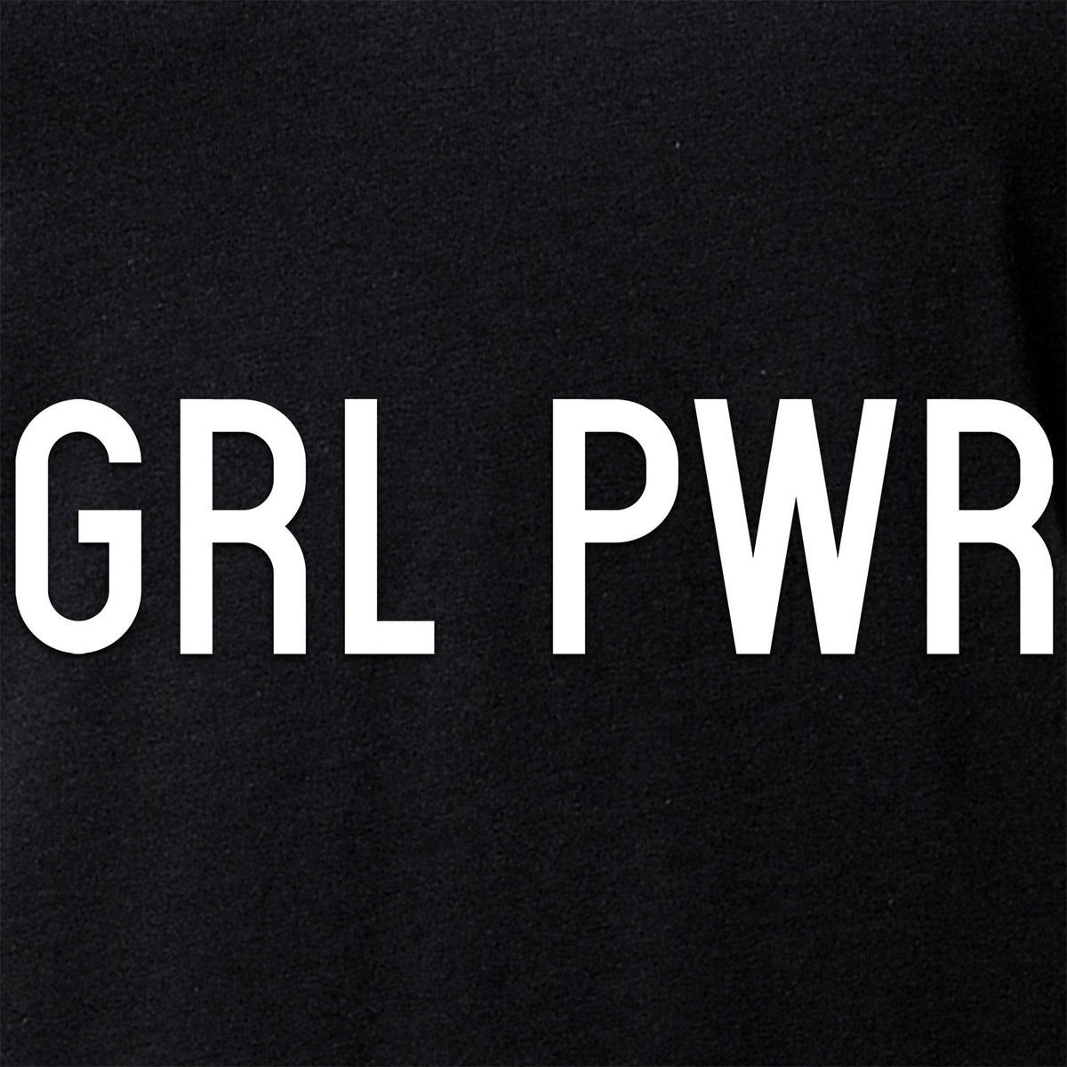 GRL PWR Black V-Neck Tee Shirt