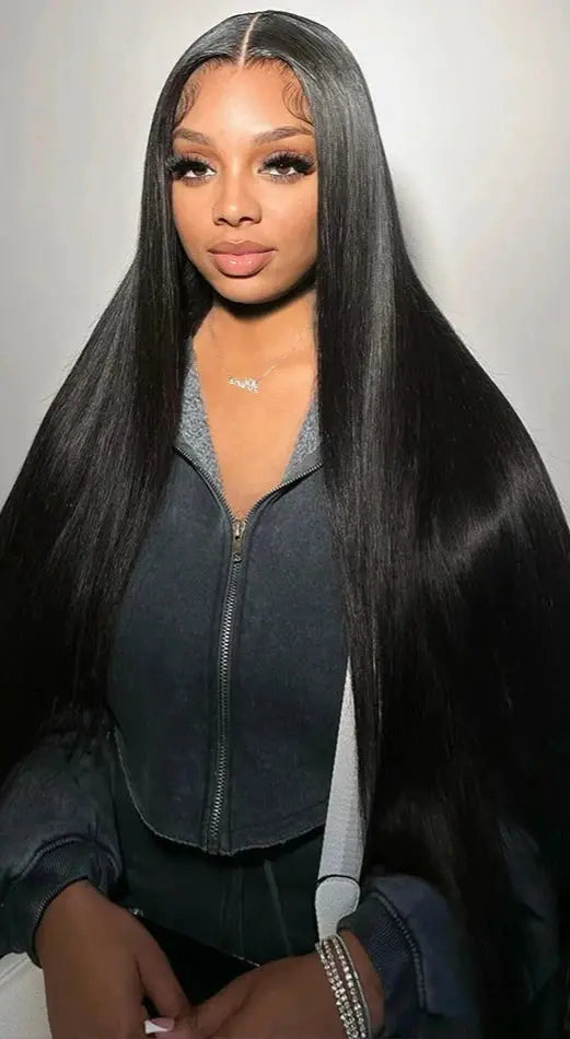 Transparent Bone Straight | Human Hair | Brazilian | Remy | Lace Frontal Wig