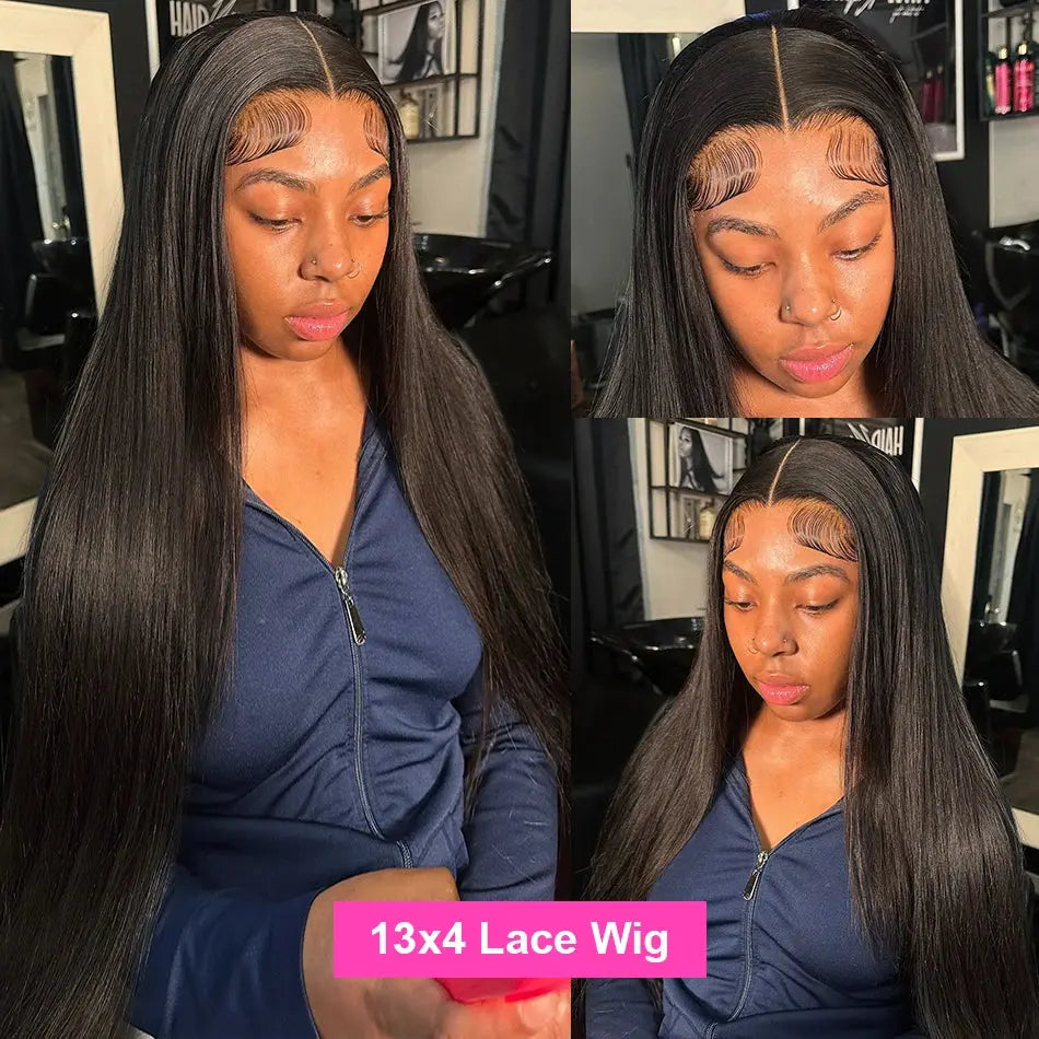 Transparent Bone Straight | Human Hair | Brazilian | Remy | Lace Frontal Wig