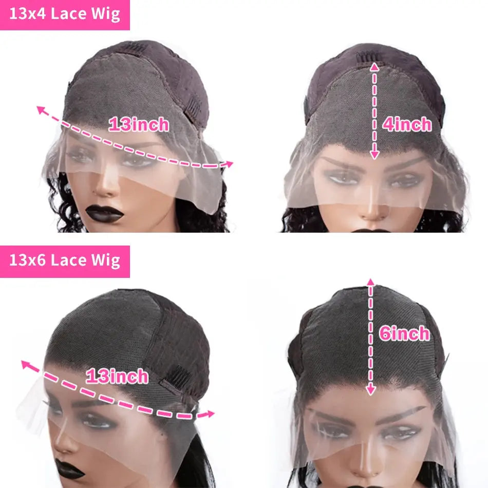 Transparent Bone Straight | Human Hair | Brazilian | Remy | Lace Frontal Wig