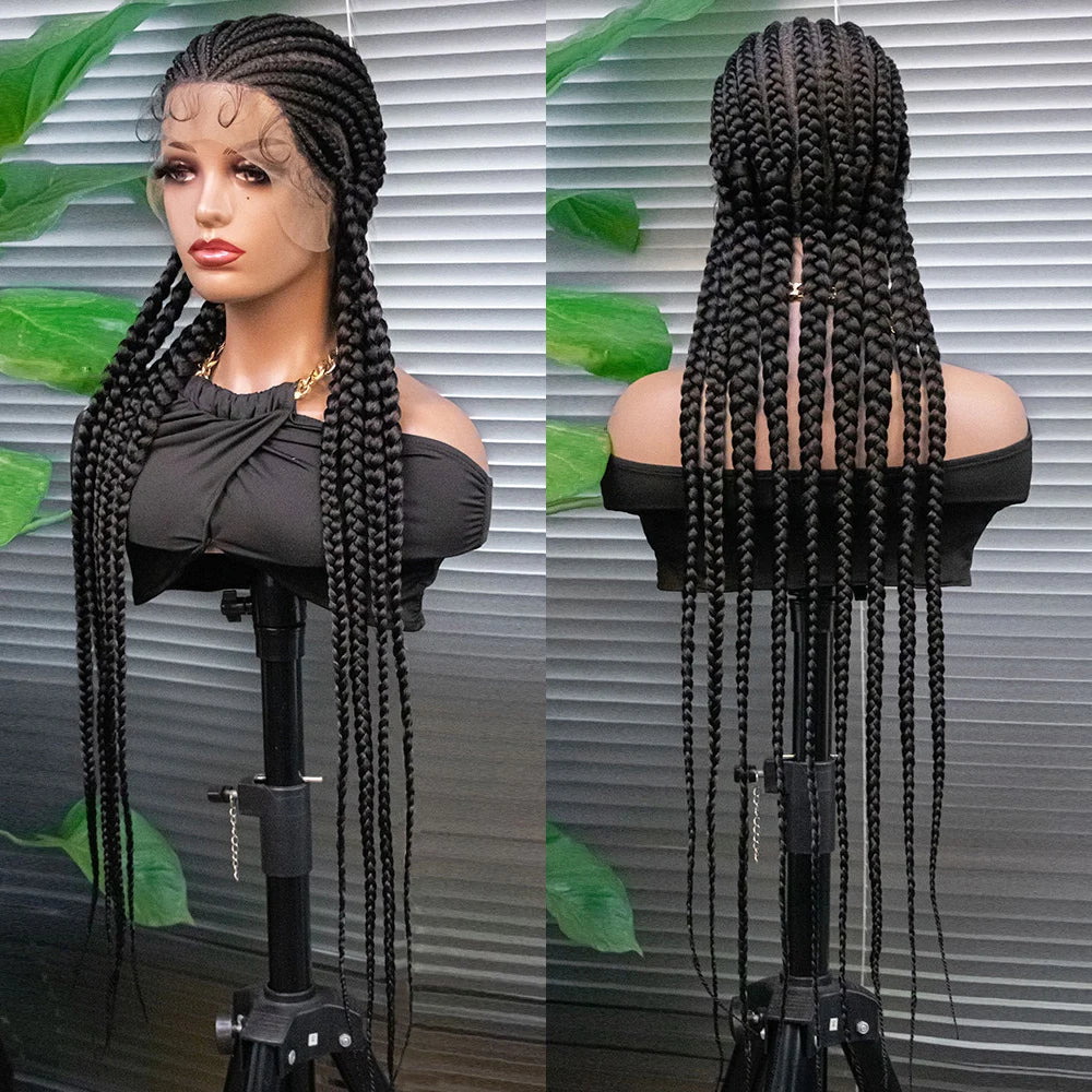KIMA Cornrow & Box Braids Wig | Full Lace with Baby Hair