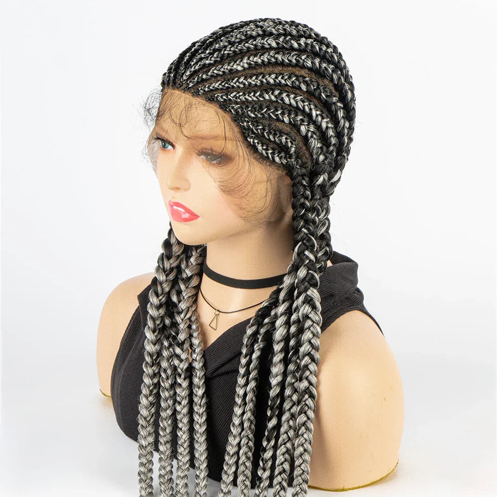 KIMA Cornrow & Box Braids Wig | Full Lace with Baby Hair