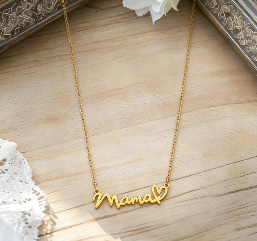 Mama Letter Stainless Steel Necklace