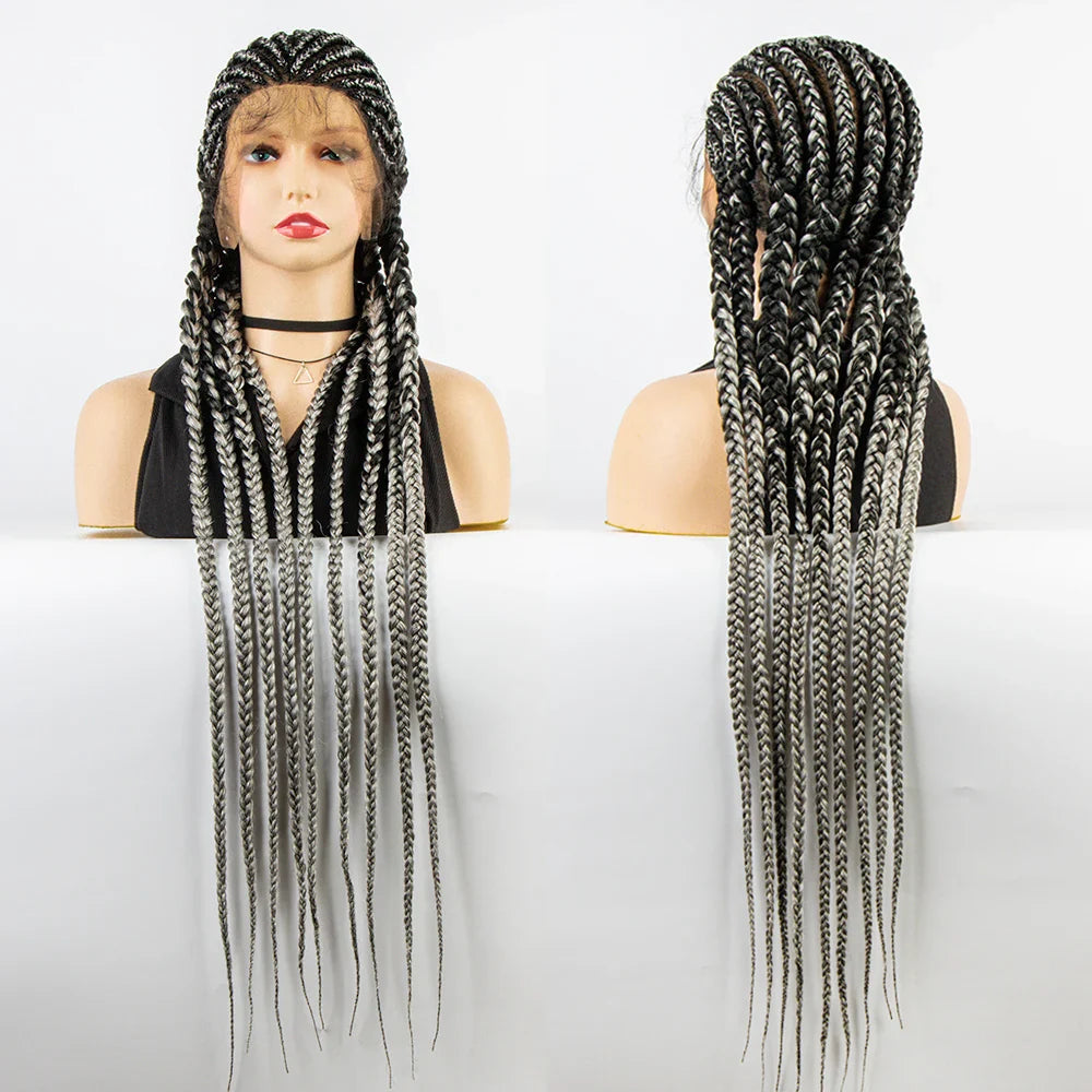 KIMA Cornrow Box Braids Wig with Baby Hair | Full Lace & Lace Front Options