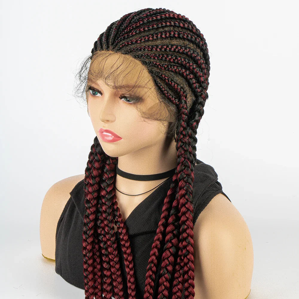 KIMA Cornrow & Box Braids Wig | Full Lace with Baby Hair
