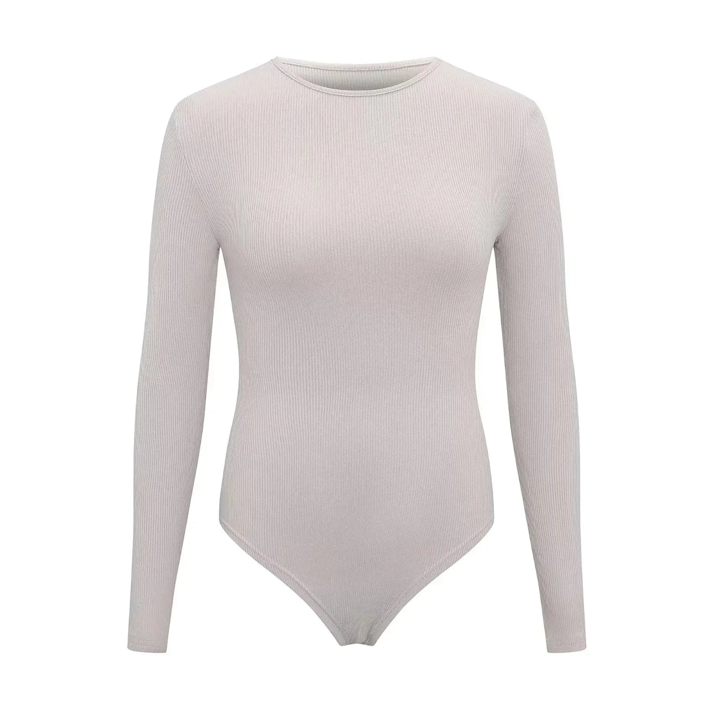 Women Long Sleeve O neck Tight Skinny Bodysuit