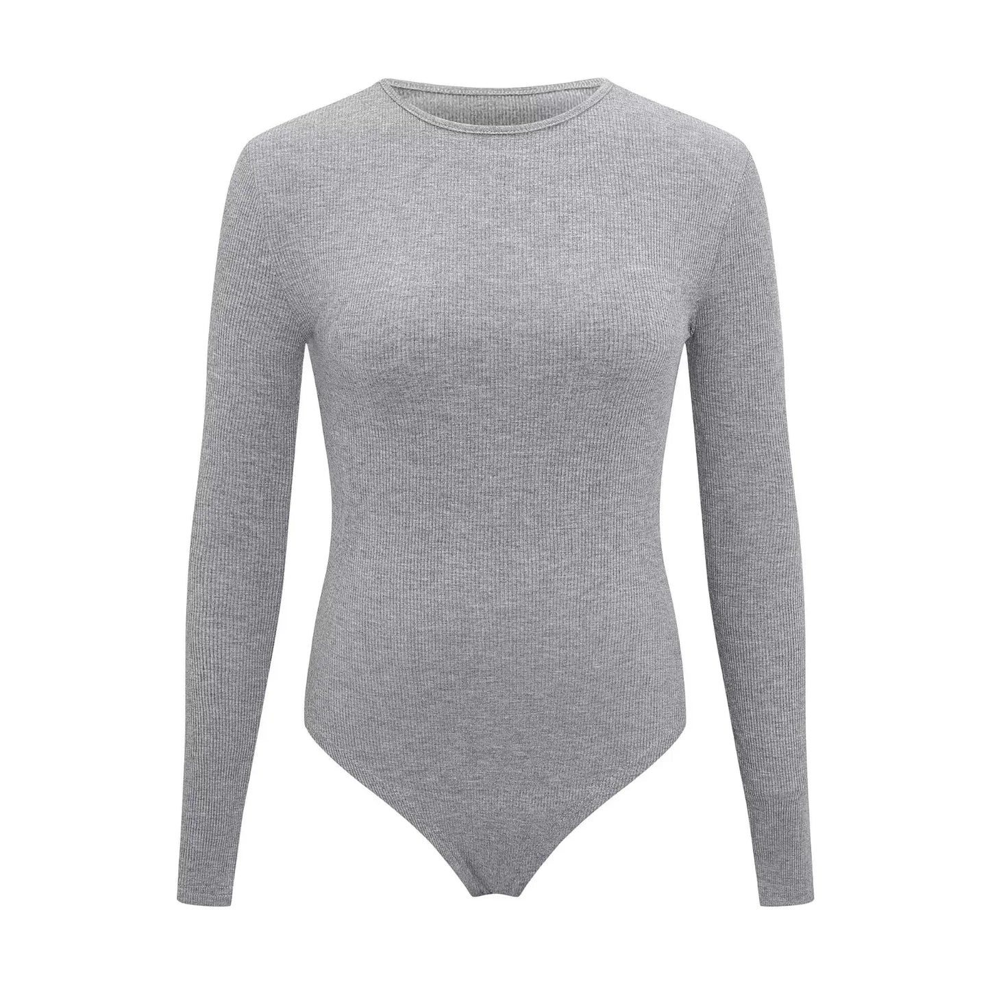 Women Long Sleeve O neck Tight Skinny Bodysuit