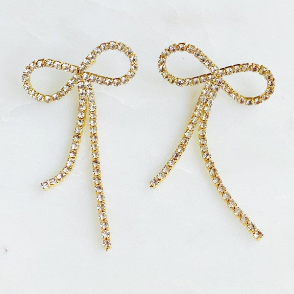 Adorable Shine Bow Earrings