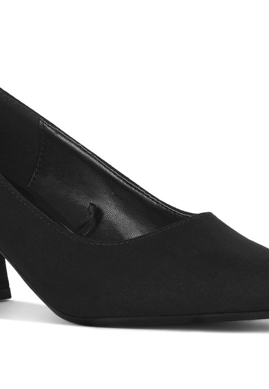 Malai Block Heel Pumps