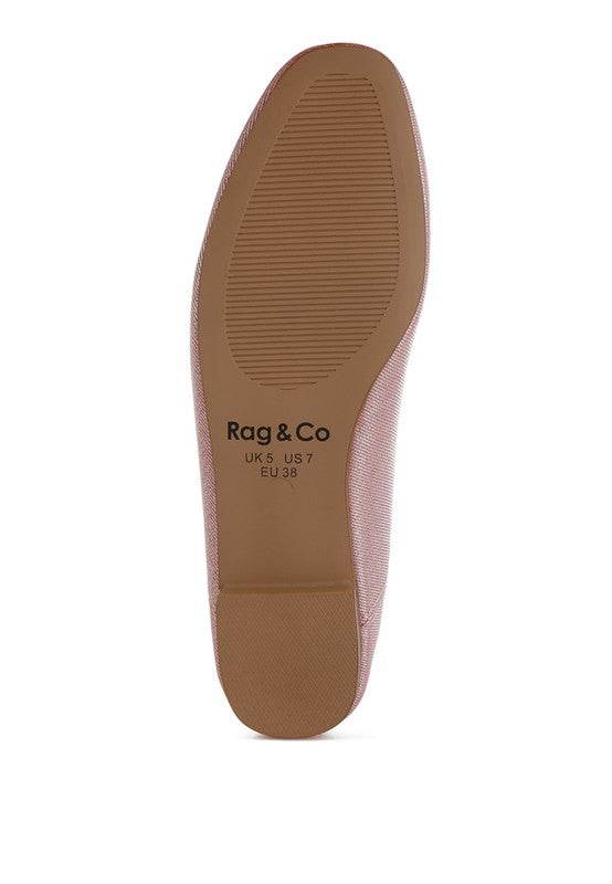 Agshin Metallic Ballet Flats