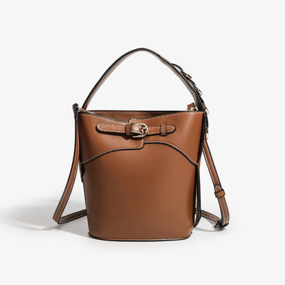 Chic Small Hand Bucket Bag – Stylish Fashion Commuter Shoulder Crossbody Bag & Compact Tote Purse hobo