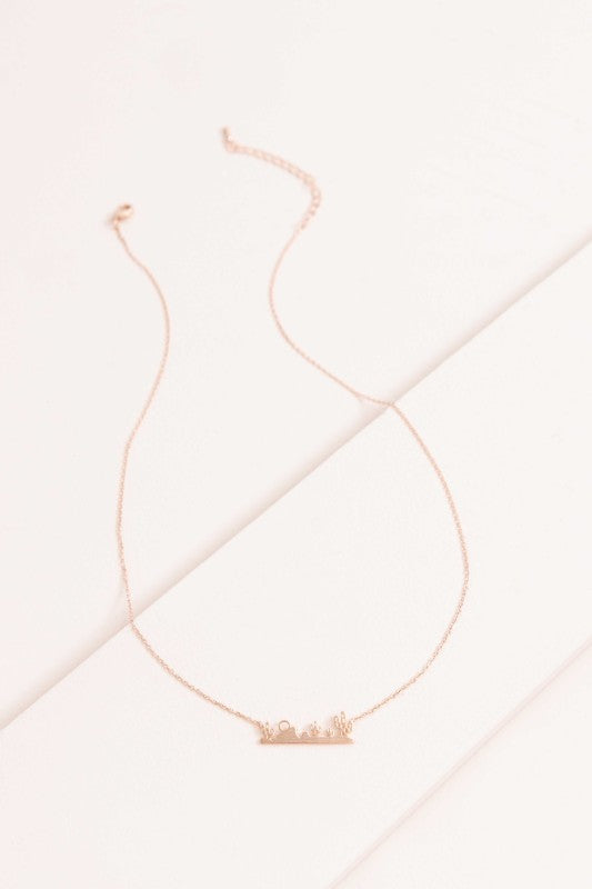 Desert Heat Necklace | Rose Gold