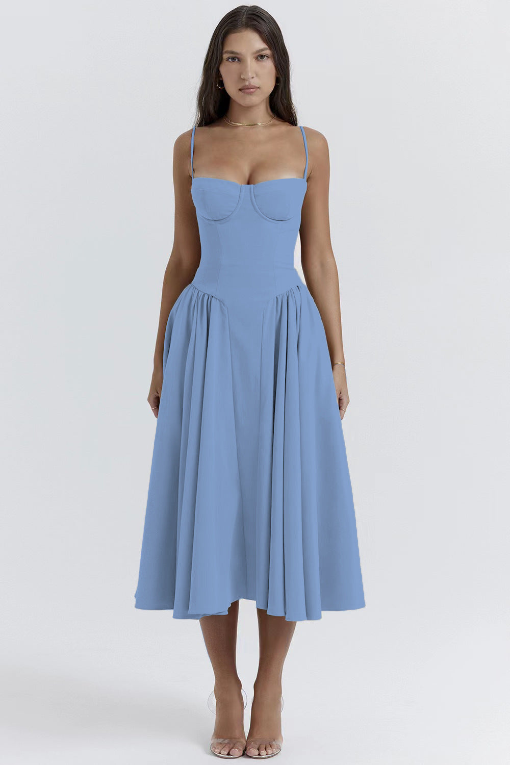 Suspender Dress Summer Elegant