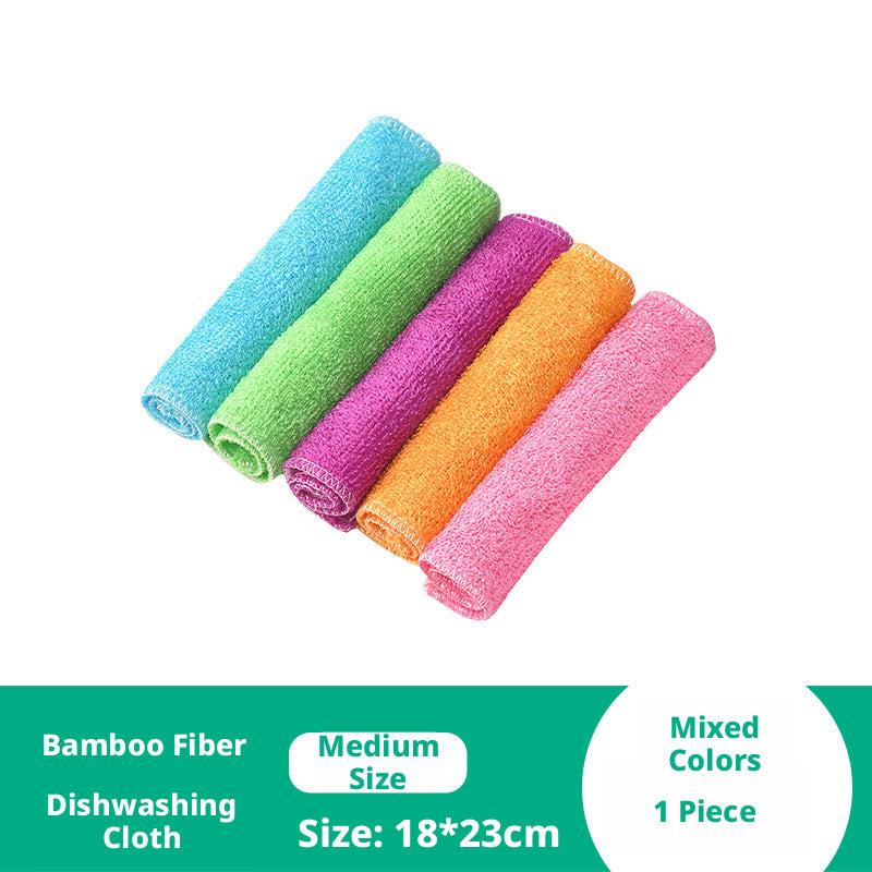 Bamboo fiber rag-color 18*23-1 pack