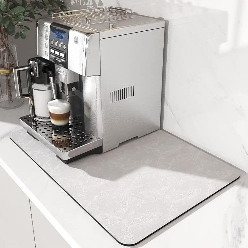 Simple Solid Color New Style Diatomaceous Earth Coffee Machine Mat