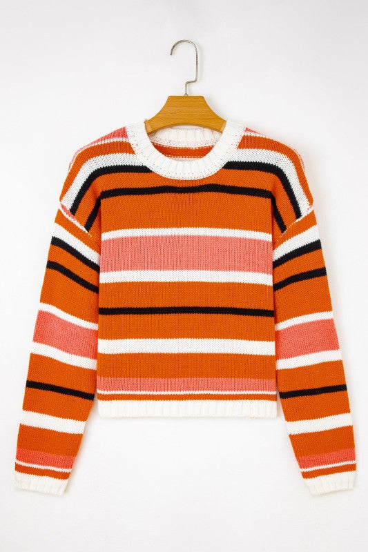 Mirissa Shoulder Cropped Pullover Sweater