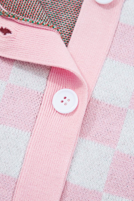 Ella Tree Pattern Cardigan Sweater