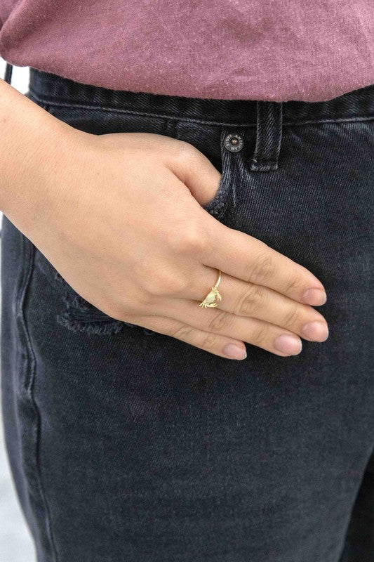 Maryland Crab Ring (18K & 24K Gold)