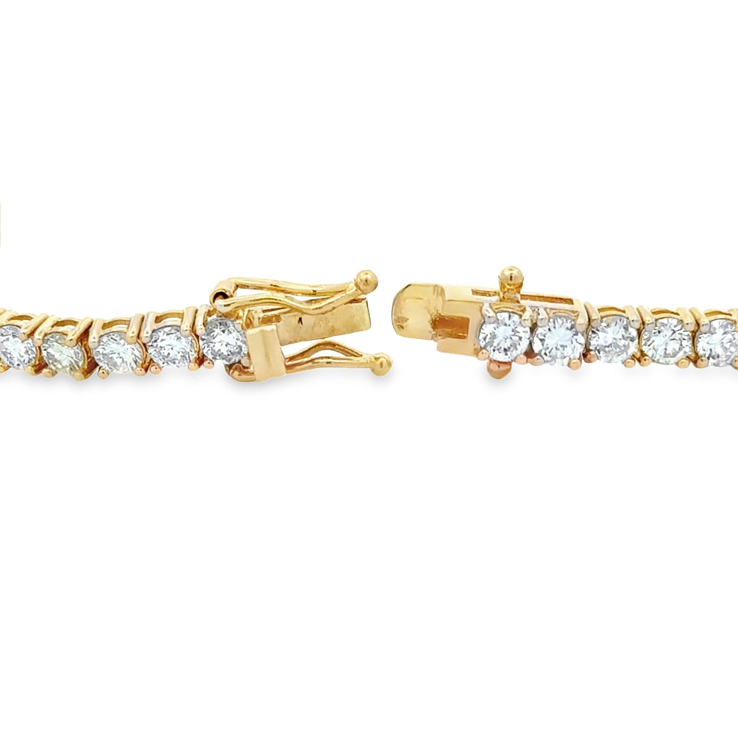 5.50ct Diamond Tennis Bracelet 18KT Yellow Gold