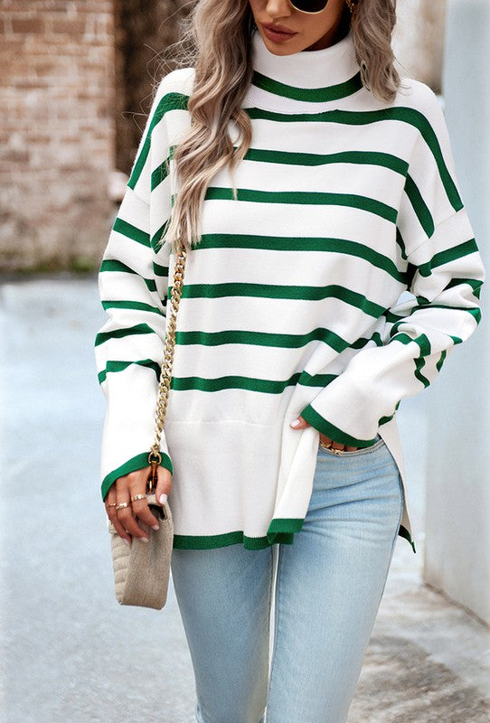 Women Mock Neck Sweater