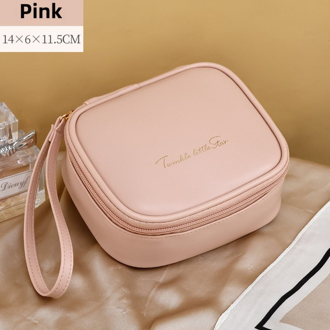 Portable PU Makeup Bags – Small Cream Lipstick Envelope Carry Cosmetic Bag for Students, Ideal for Sanitary Napkin and Small Storage Essentials