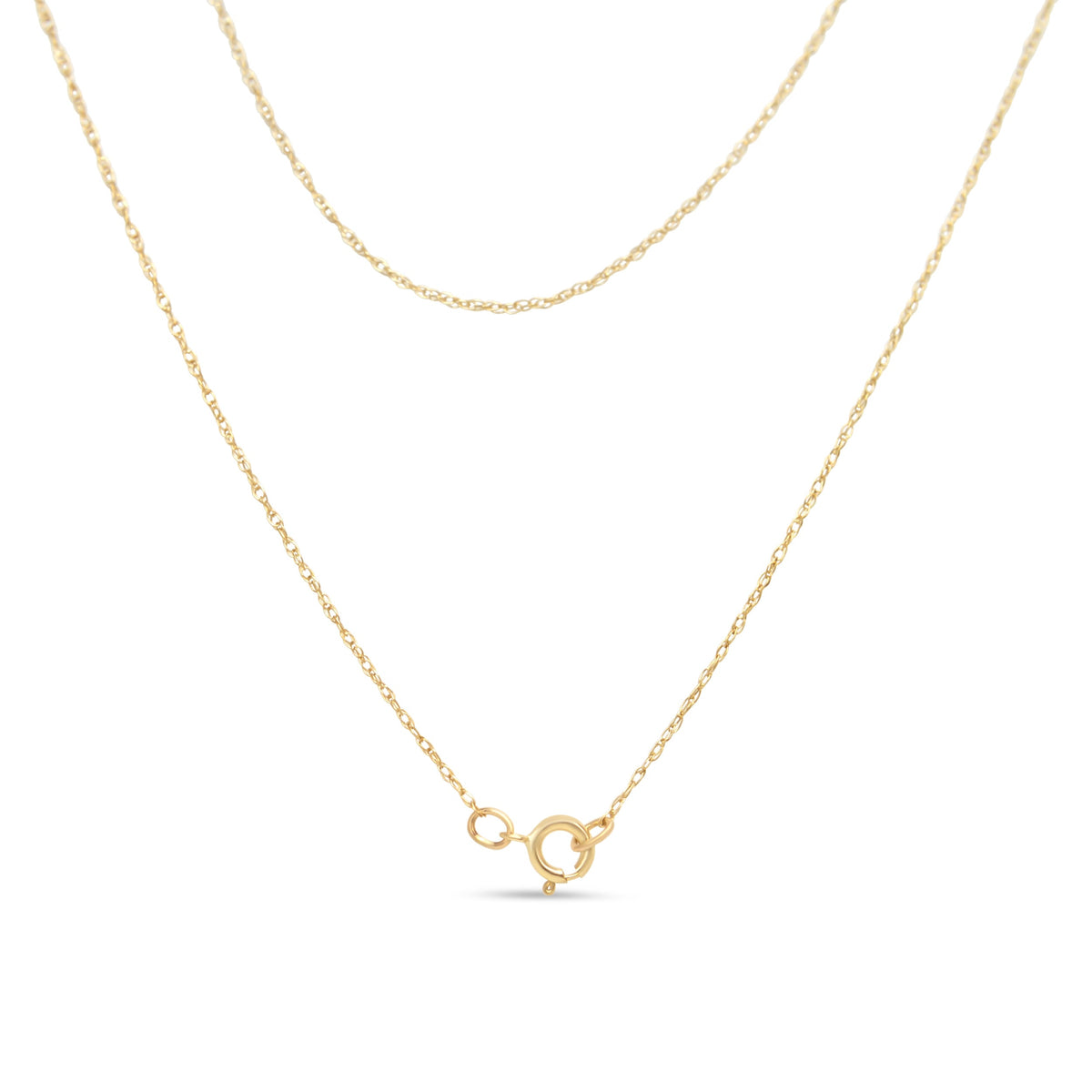 14K Yellow Gold Plated .925 Sterling Silver 1/4 Cttw Round and Baguette-Cut Diamond Composite Heart 18" Pendant Necklace (H-I Color, SI2-I1 Clarity)