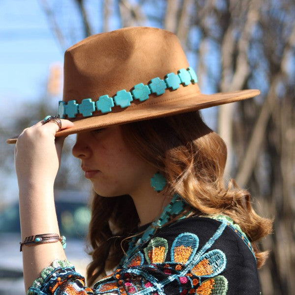 Turquoise Feather Beaded Bracelet