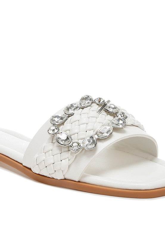 Hazbin Diamante Flat Sandals