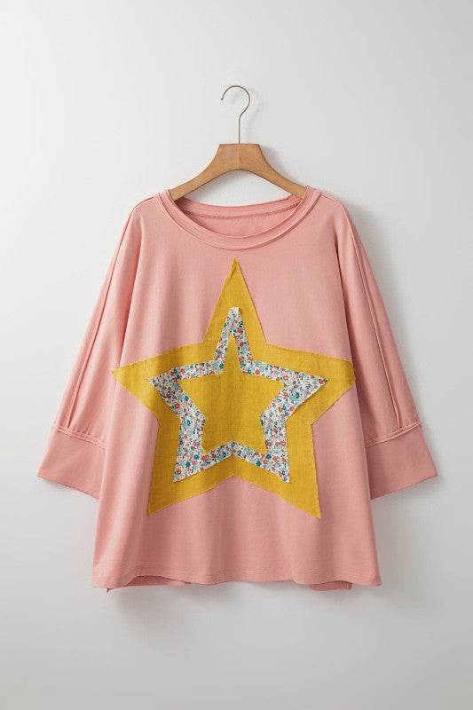 Naomi Floral Starbust Exposed Seam Mineral Wash To