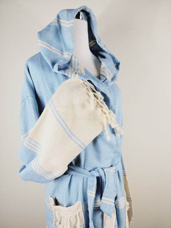 Unisex Robe, Beach or spa Robe with pockets - Ligh