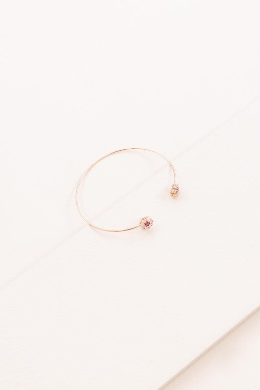 Pink Floral Cuff