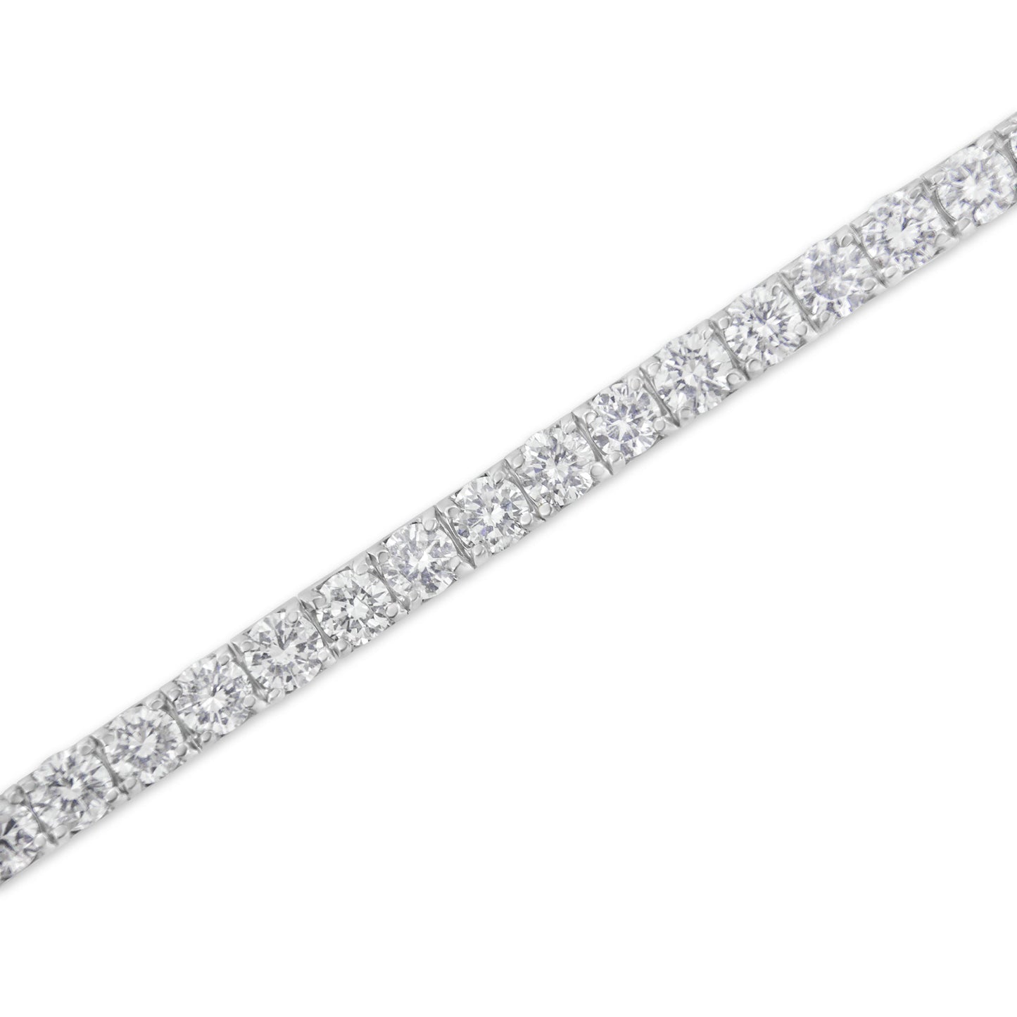 IGI Certified 4.0 Cttw Diamond 14K White Gold Classic 7â€ Tennis Bracelet (H-I Color, I1-I2 Clarity)
