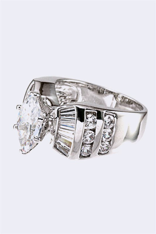 Cubic Zirconia Engagement Ring