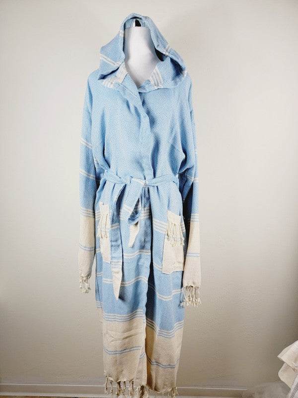 Unisex Robe, Beach or spa Robe with pockets - Ligh