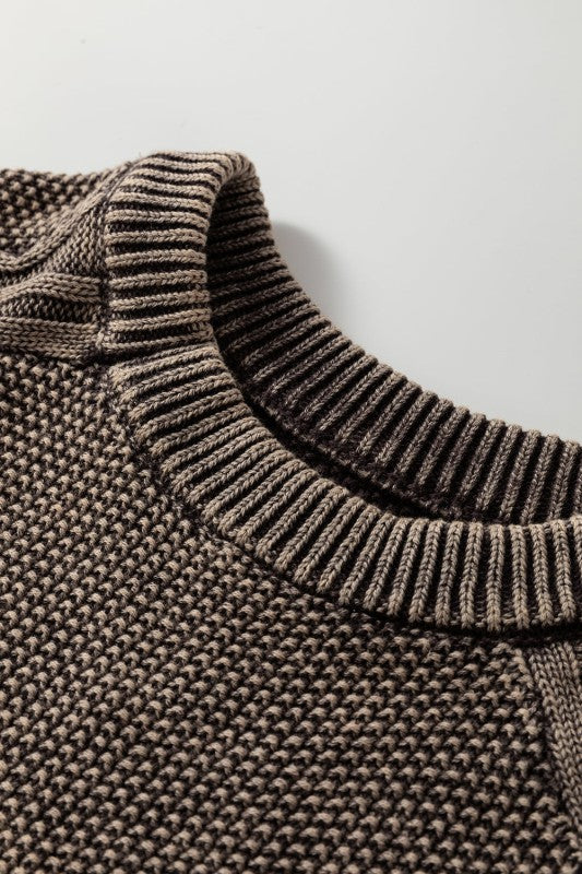 Cable Knit Long Sleeve Sweater