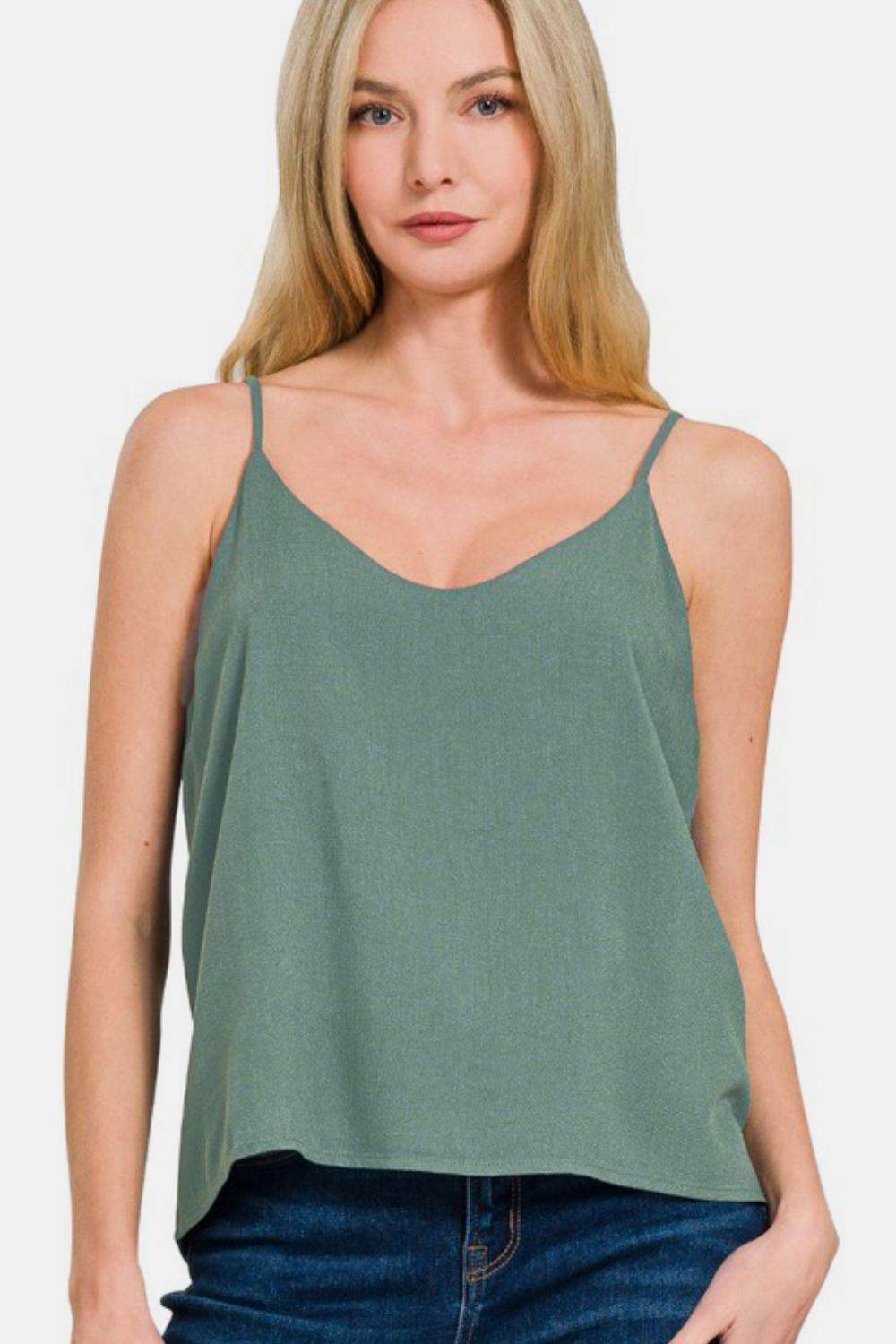 Zenana Two Layered Spaghetti Strap Cami
